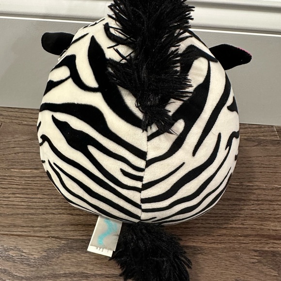 Squishmallow Tracey the Zebra with Black Hair and Pink Ears Plush Toy 5". - Picture 2 of 3